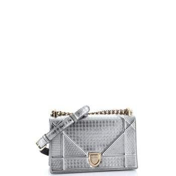 Christian Dior Diorama Flap Bag Cannage Embossed Calfskin Small