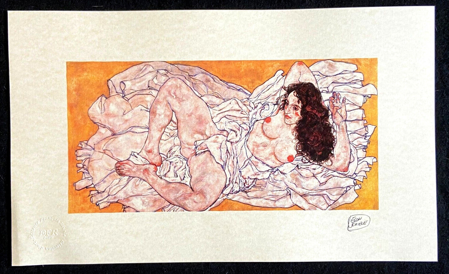 Egon Schiele Lithograph Coa Signed Op Certified Limited Numbered In Pencil