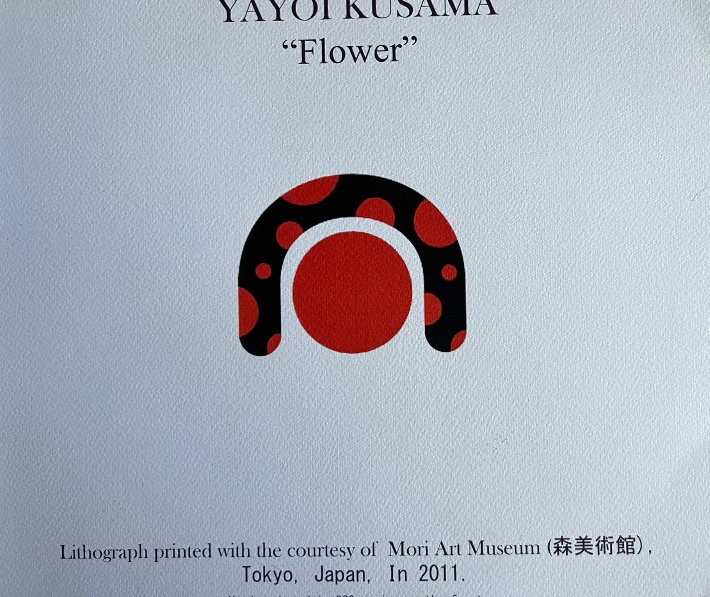 Yayoi Kusama Lithograph Coa (Mori Art Museum) Numbered Limited