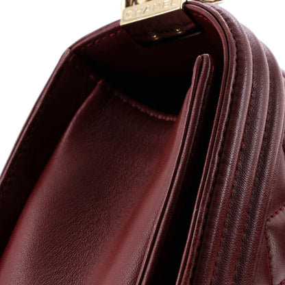 Chanel Boy Flap Bag Quilted Lambskin New Medium