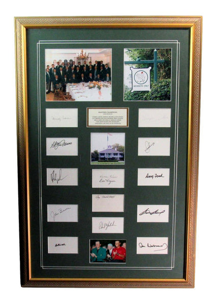 Masters Champions Multi Autographed 14 Cut Cards