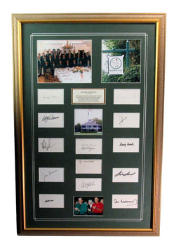 Masters Champions Multi Autographed 14 Cut Cards