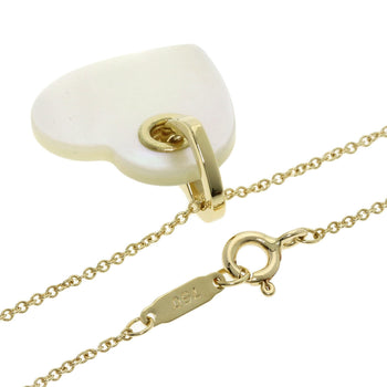 Tiffany&Co.   Necklace Heart White Shell K18