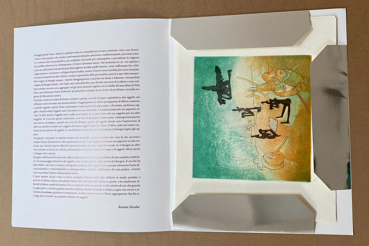 Roberto Sebastian Matta Engraving Hand Signed Numbered In Pencil