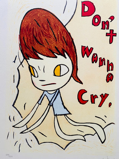 Yoshitomo Nara Lithograph Coa Signed In Pen Numbered In Pencil