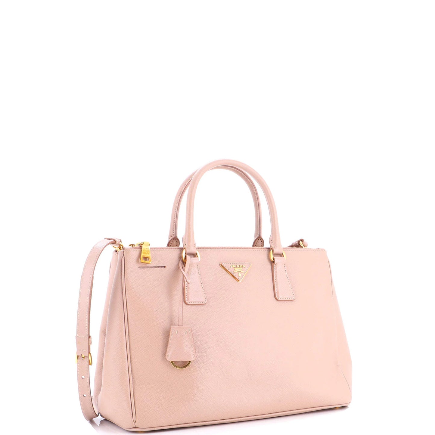 Prada Double Zip Lux Tote Saffiano Leather Medium