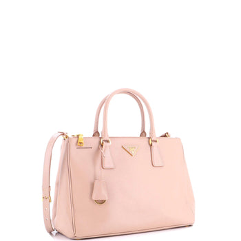 Prada Double Zip Lux Tote Saffiano Leather Medium