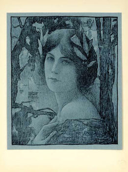 Estampe Moderne Original French Poster Nuit Douce By Guinier 1897