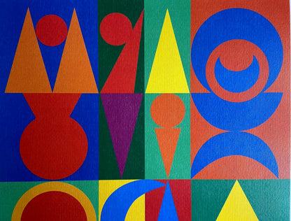Auguste Herbin Lithograph Hand Numbered Coa (Josef Albers)
