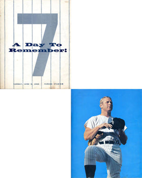 Mickey Mantle Day Unsigned Program