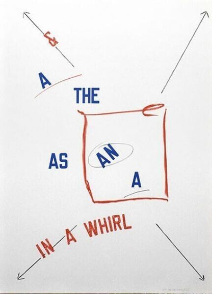 Lawrence Weiner 2008 Original Lithograph On Paper
