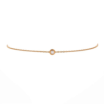 Cartier D'Amour Bracelet 18K Yellow Gold With Diamond Xs
