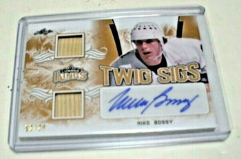 Mike Bossy 2020 Leaf Lumber Kings Game Used Dual