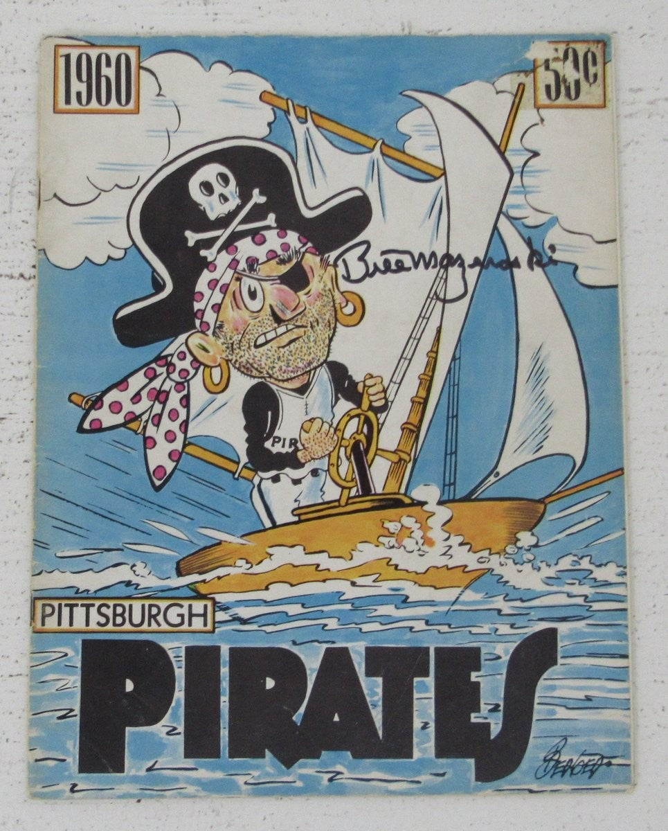 Bill Mazeroski Hof Signed/Auto 1969 Pittsburgh Pirates Yearbook Jsa 198644