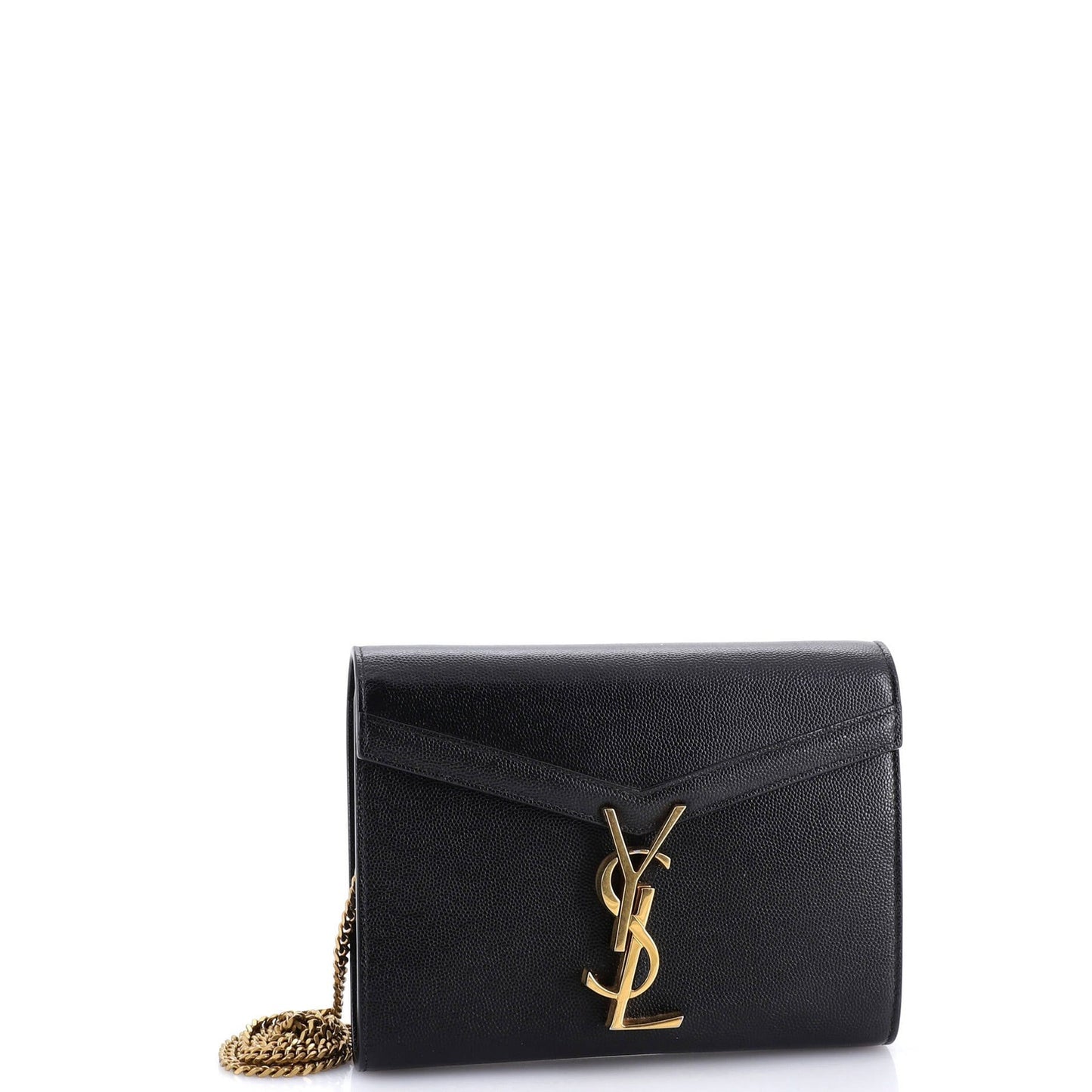Saint Laurent Cassandra Chain Shoulder Bag Leather Small