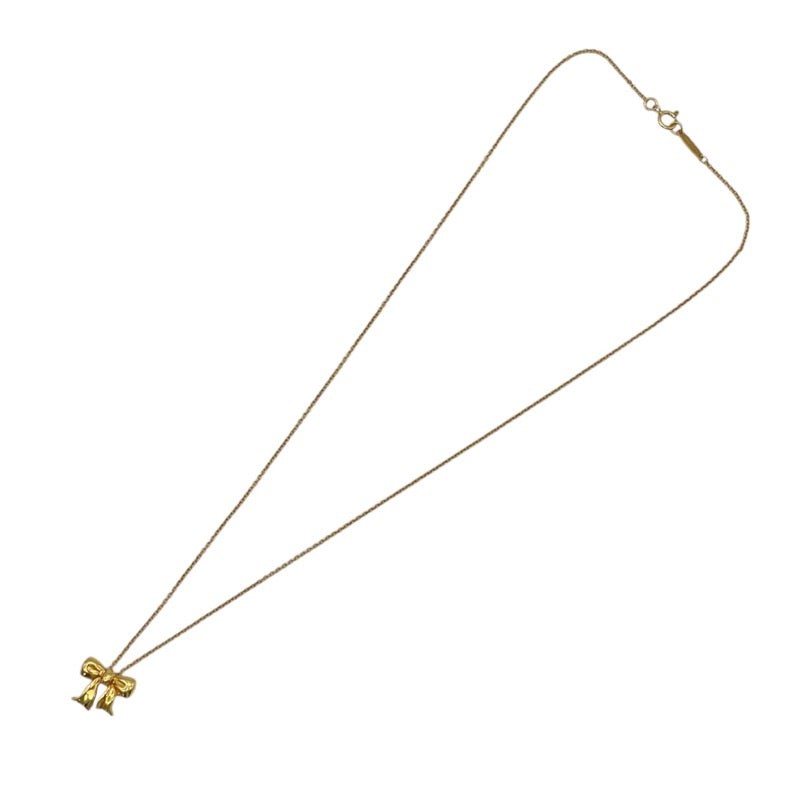Tiffany & Co. Ribbon Necklace K18Yg