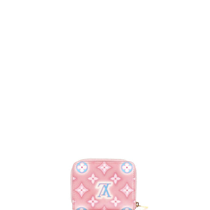 Louis Vuitton Zippy Coin Purse Valentine Neon Monogram Vernis