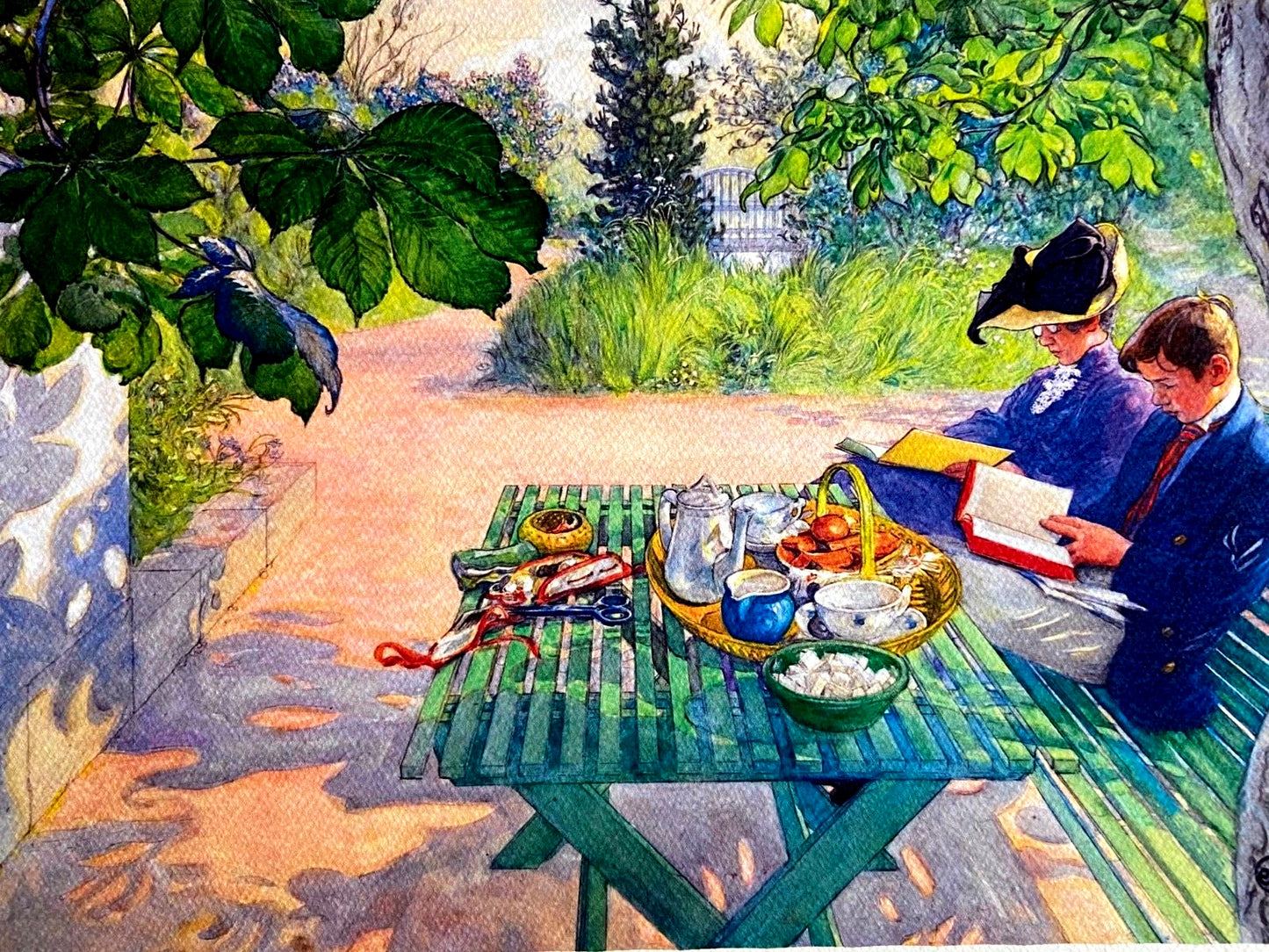 Carl Larsson Lithograph Coa Numbered Limited Stamp (Edvard Munch)