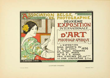 Original Vintage Poster Expo By Donnay For Affiches Etrangeres 1897