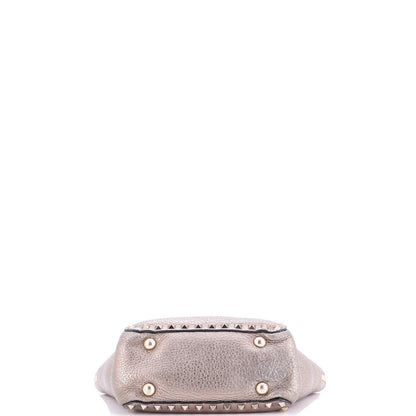 Valentino Garavani Rockstud Tote Pebbled Leather Medium