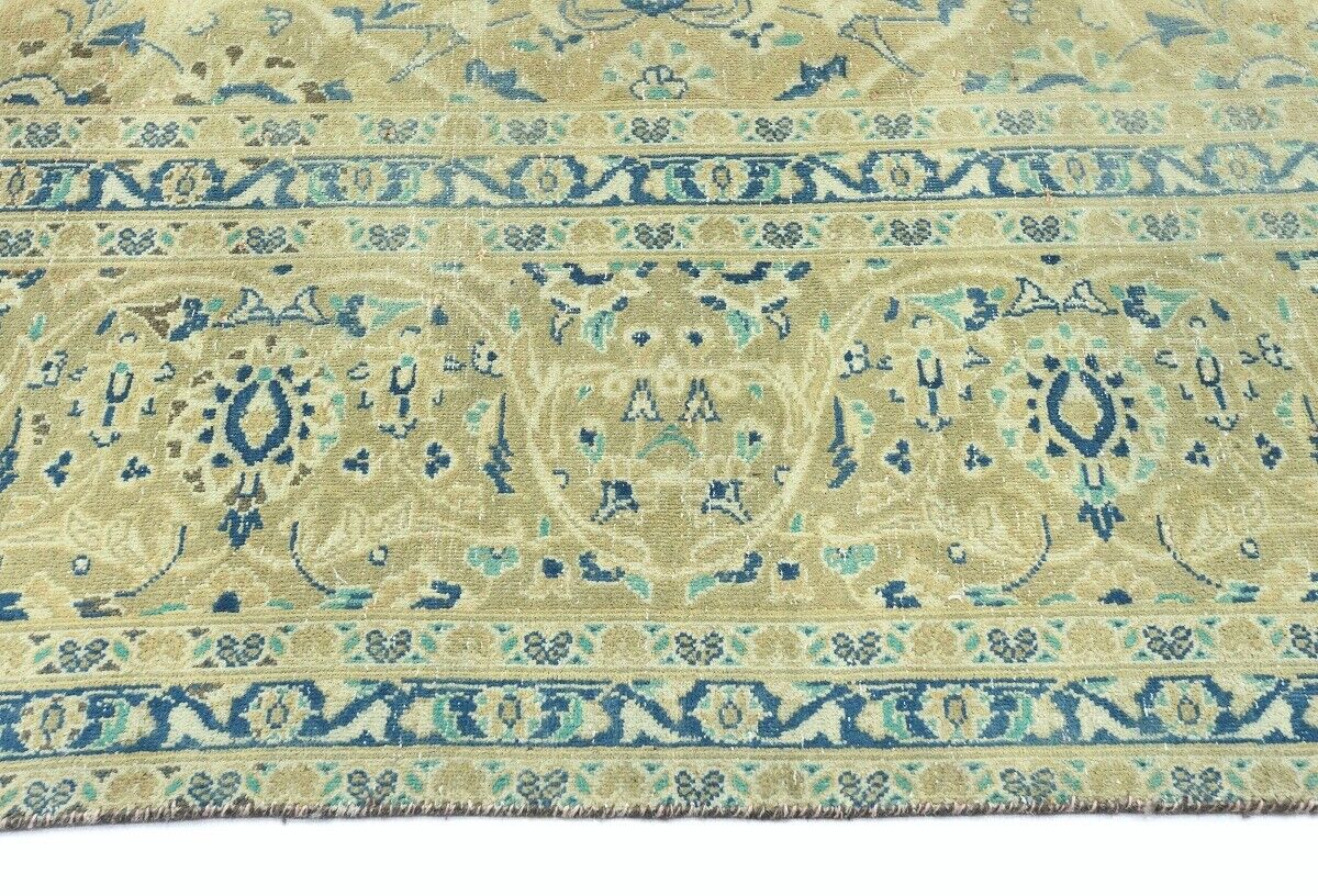 10X13 Ft Antique Stone-Washed Oriental Rug Floral