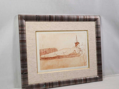 Nijole Vilutiene Near The Sea Etching 19972004 Signed Lithuanian Female Art