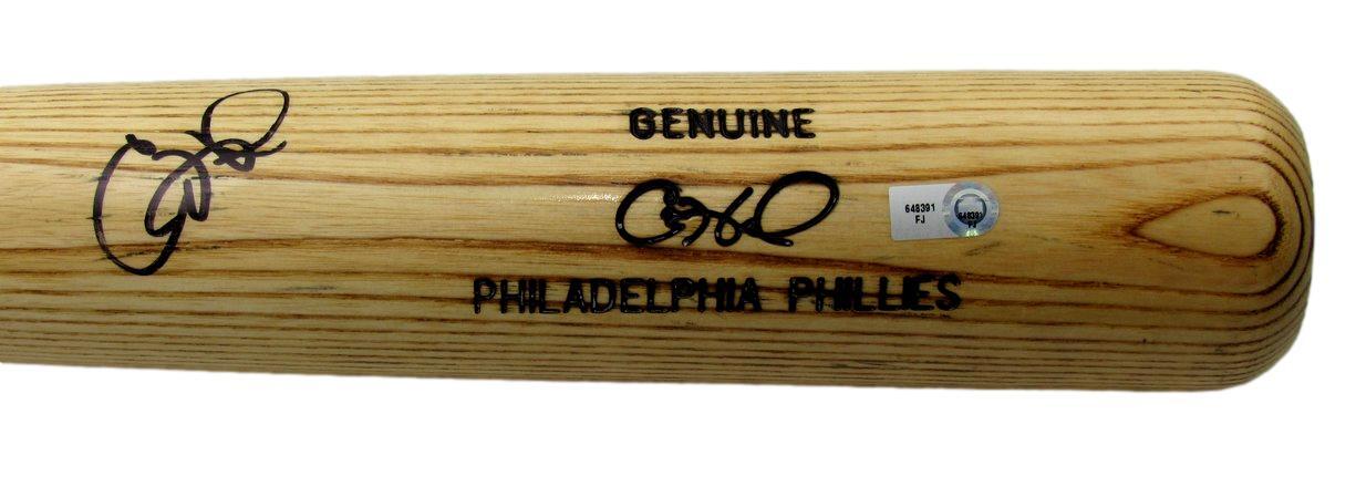 Cole Hamels Phillies Signed Game Ready Louisville Slugger Bat Mlb 134182