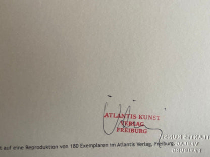 Josef Albers Lithograph Coa Signed Op Numbered - Piet Mondrian