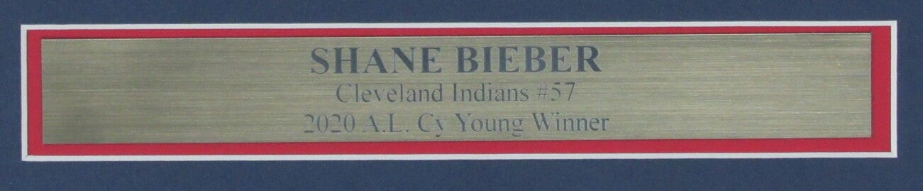 Shane Bieber Indians Signed/Autographed 16X20 Photo Framed Beckett 157171