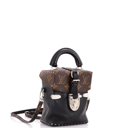 Louis Vuitton Camera Box Handbag Studded Monogram Canvas And Leather