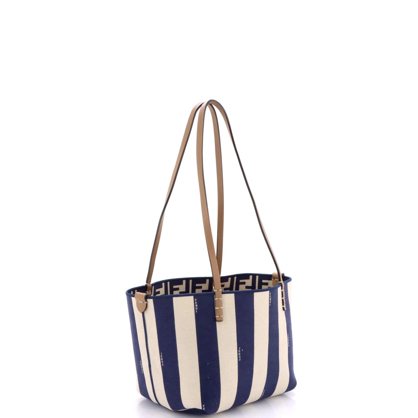 Fendi Reversible Roll Tote Zucca Canvas Medium