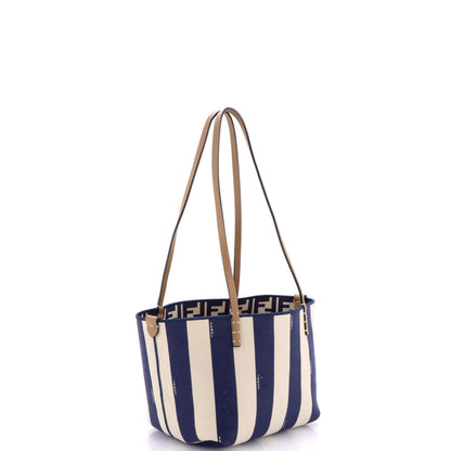 Fendi Reversible Roll Tote Zucca Canvas Medium