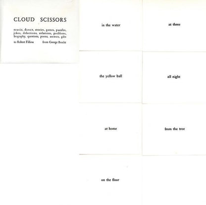 George Brecht Cloud Scissors 7 Cards With Envelope Authentic