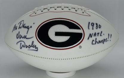 Vince Dooley Signed/ Autographed Georgia Bulldogs Logo Football JSA 212305