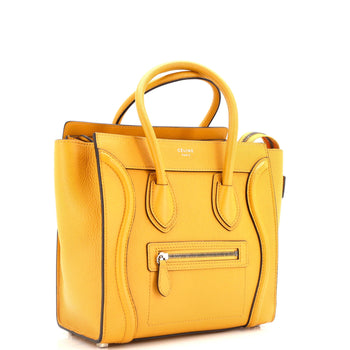 Celine Luggage Bag Grainy Leather Micro