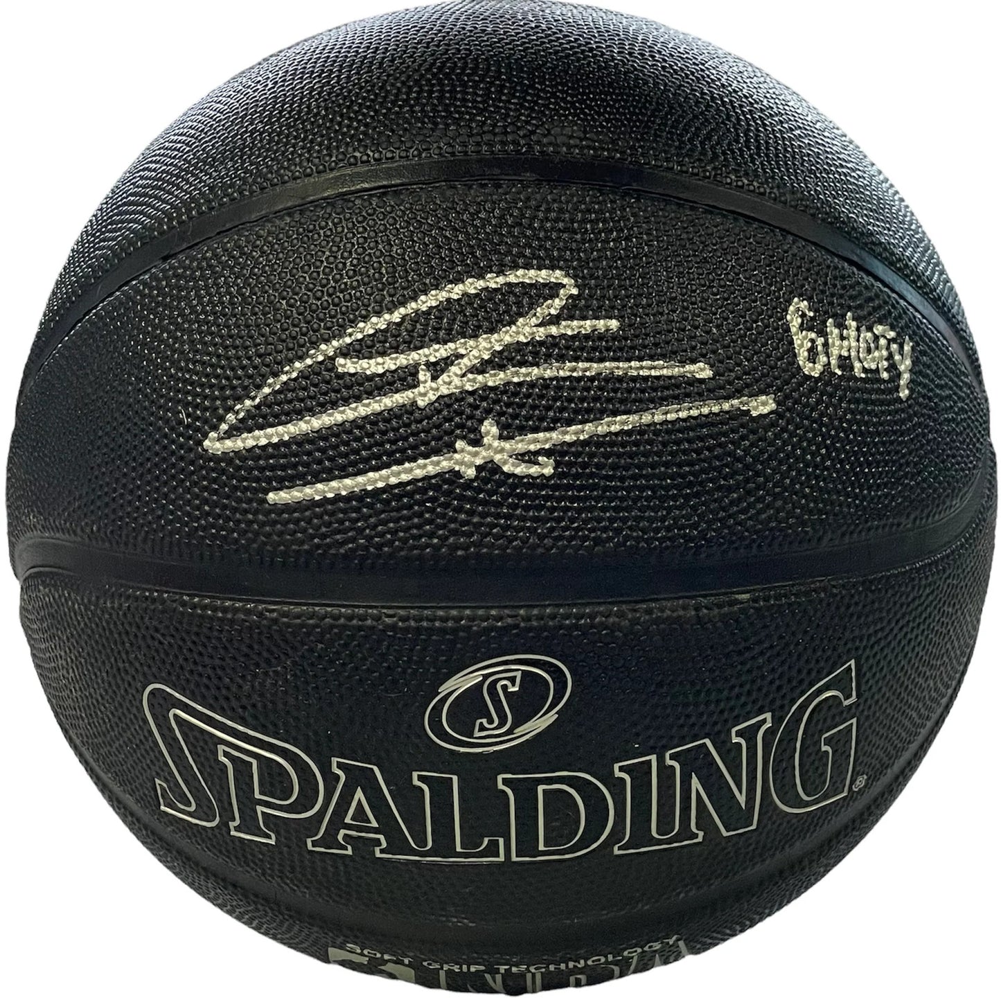 Tyler Herro "6Moy" Autographed Spalding Black I/O