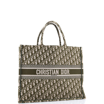 Christian Dior Book Tote Oblique Canvas Large