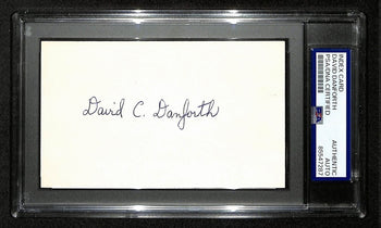 David Danforth Signed/Auto 3X5 Index Card 1919 Chicago Black Sox Psa/Dna 199293