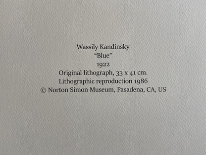 Wassily Kandinsky Lithograph Coa Museum - Piet Mondrian Paul Klee