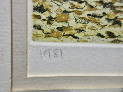 Carol Collette "Culver'S Farm" Original Etching Pencil Signed Numbered Framed