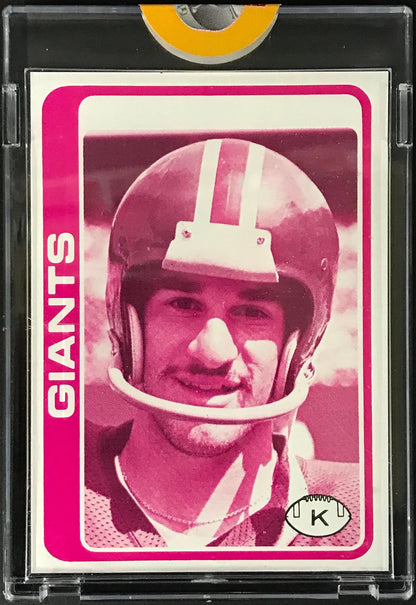 1978 Topps Football Proof Card Joe Danelo New