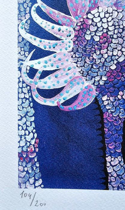 Yayoi Kusama Lithograph Coa