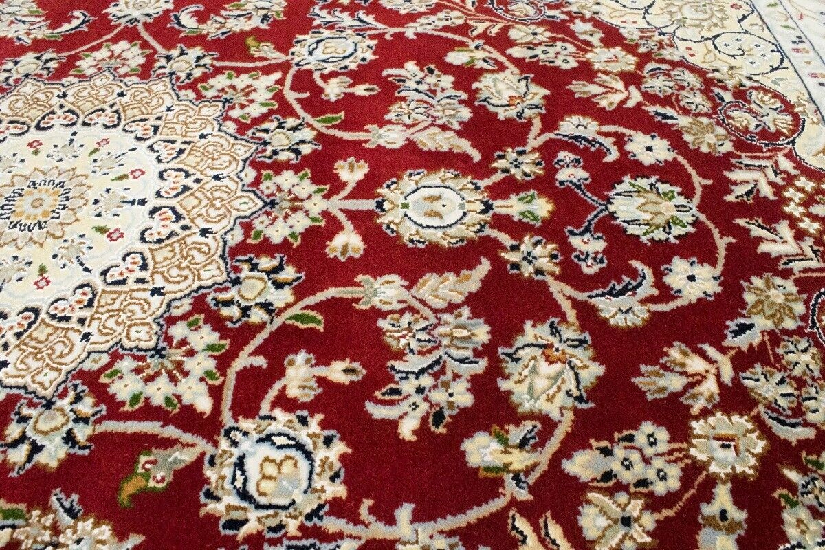 4X6 Ft Handmade Indo-Nain Oriental Rug Classic