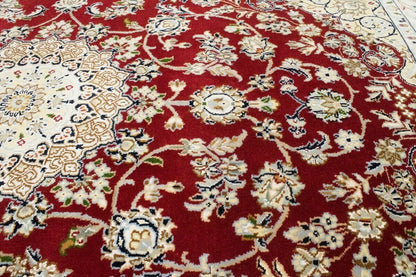 4X6 Ft Handmade Indo-Nain Oriental Rug Classic