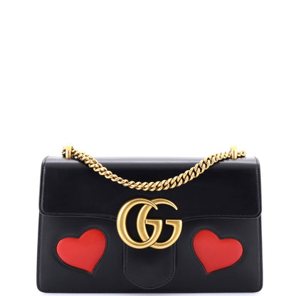 Gucci Marmont Chain Shoulder Bag Patchwork Leather Medium