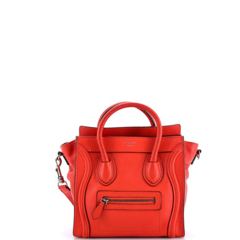 Celine Luggage Bag Grainy Leather Nano