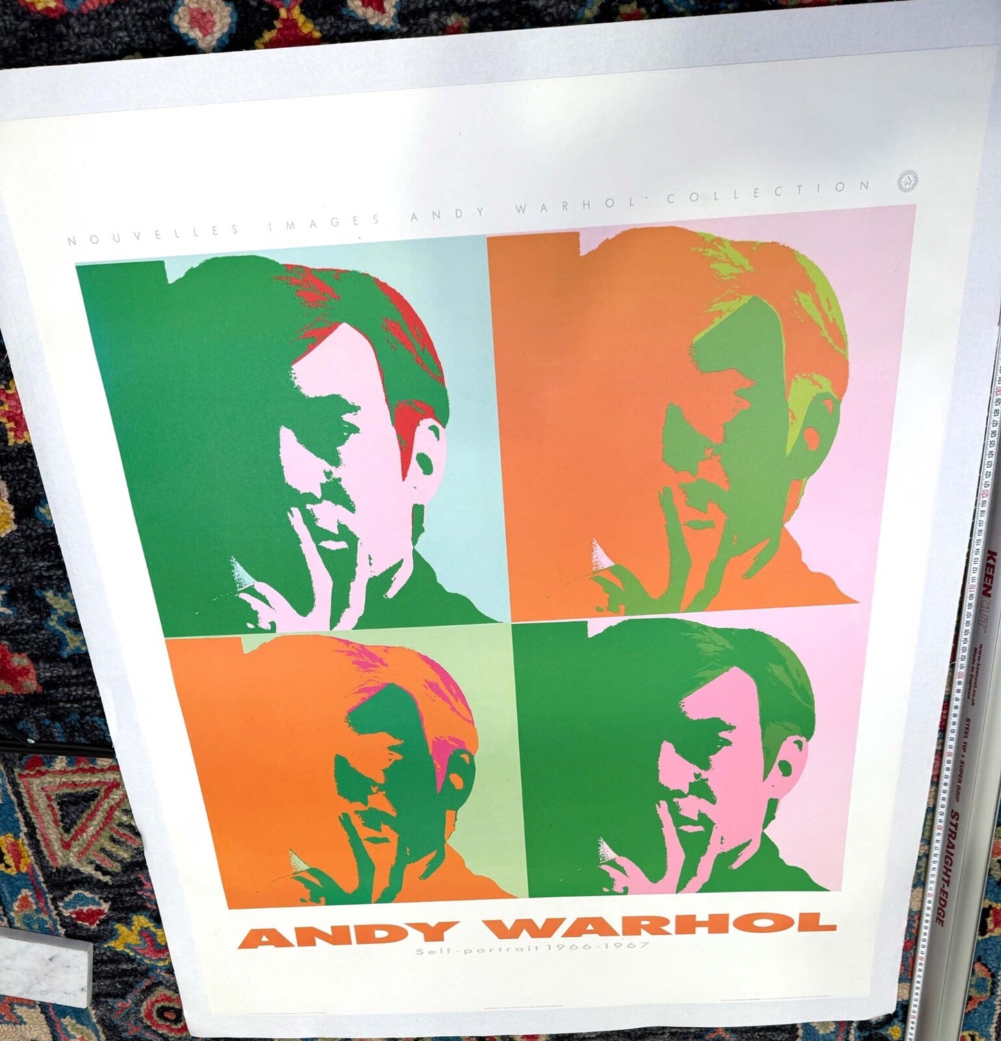Rare Pop Art Andy Warhol Self Portrait 1989 Nouvelles Images Estate Warhol