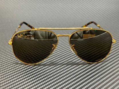 Ray Ban Rb3625 9196G5 Gold Polarized Unisex 62 Mm