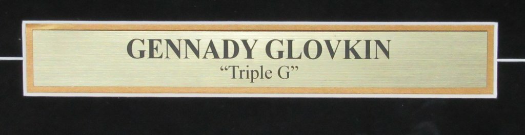 Gennady Glovkin "Triple G" Signed Framed 11X14