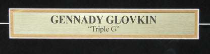 Gennady Glovkin "Triple G" Signed Framed 11X14